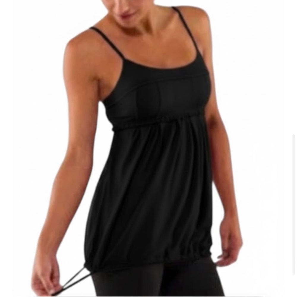 LULULEMON Pritti Athletic Babydoll Tank Top black size 4